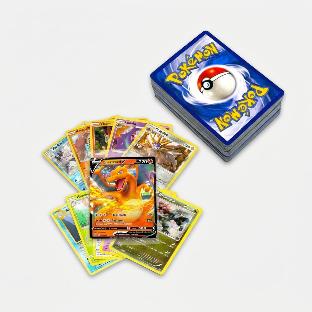 50+ Official Pokemon Cards Collection with 5 Foils in Any Combination and at Least 1 Rarity, GX, EX, FA, Tag Team, Or Secret Rare