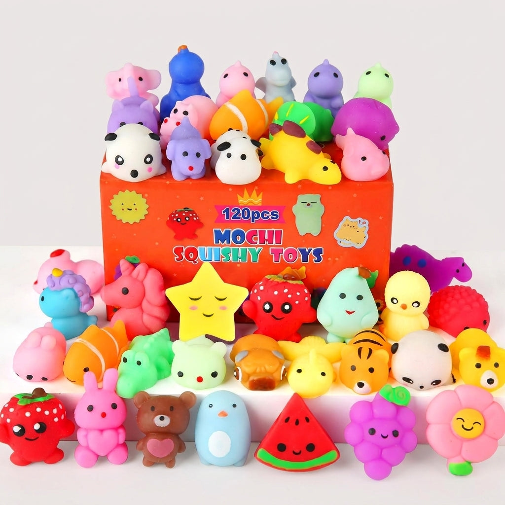 30 Pack Squishy Toys, Kawaii Squishies Party Favors for Kids 4-8 8-12 Treasure Box Toys for Classroom Birthday Xmas Gifts Goodie Bag Mini Animals Mochi Squishy Stress Relief Sensory Toys Random