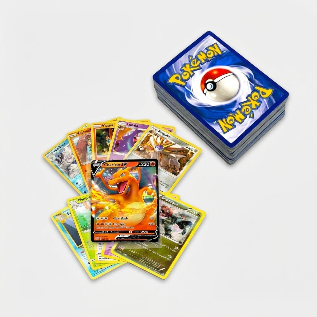 50+ Official Pokemon Cards Collection with 5 Foils in Any Combination and at Least 1 Rarity, GX, EX, FA, Tag Team, Or Secret Rare